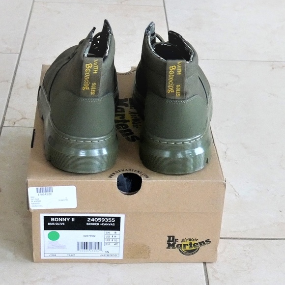 Dr. Martens Olive Green Bonny II Mid Boots, Sz 11 - Picture 6 of 10